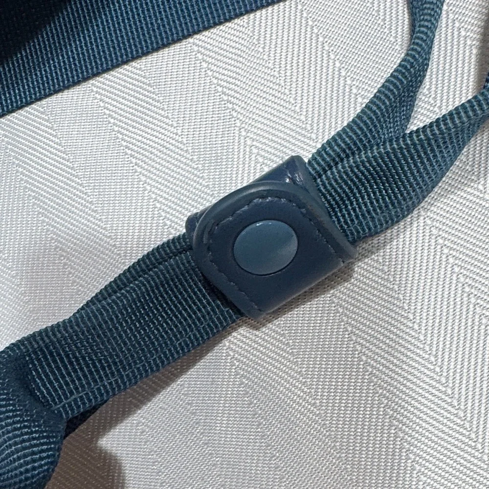 Peloton Teal-Blue Laptop Tote with Red Logo Accent